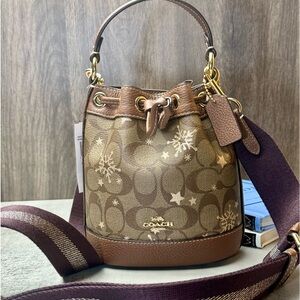 NWT Coach Outlet Dempsey Drawstring Bucket Dempsey Drawstring Bucket Bag 15